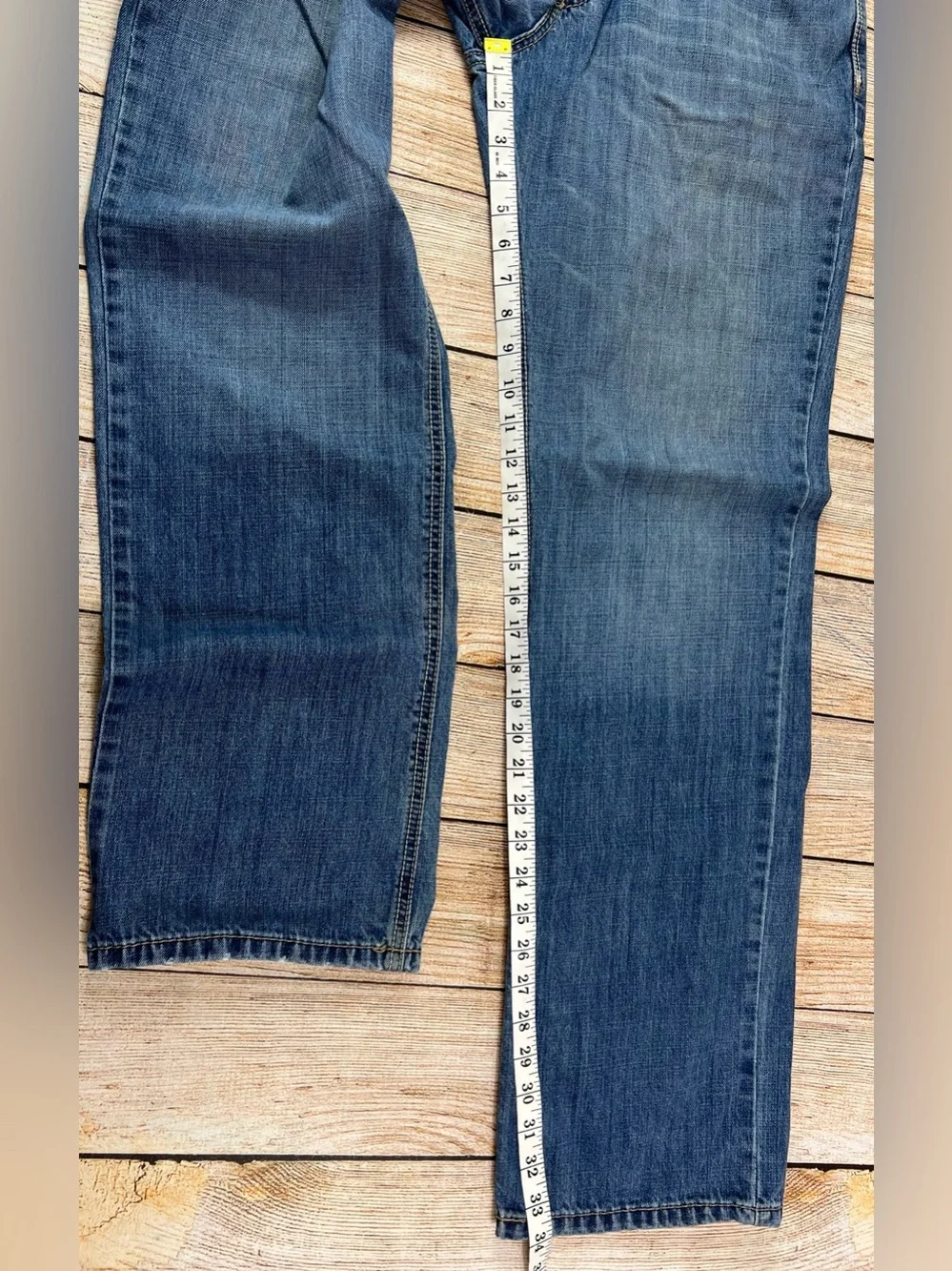 Mens Cinch White Label Western Denim Blue Jeans Relaxed Fit Size 33x34